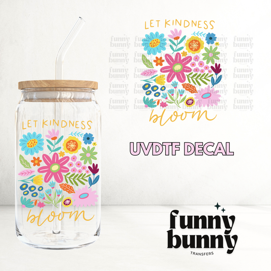 Floral Kindness - UVDTF Decal