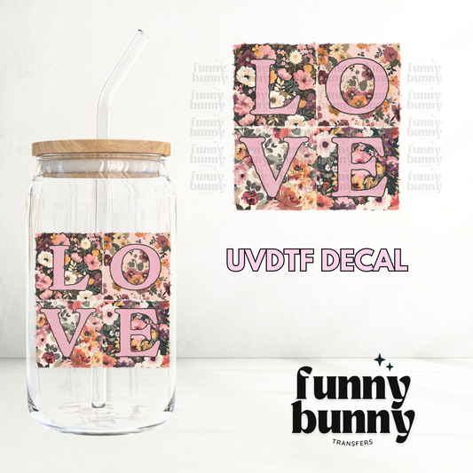 Floral Love - UVDTF Decal