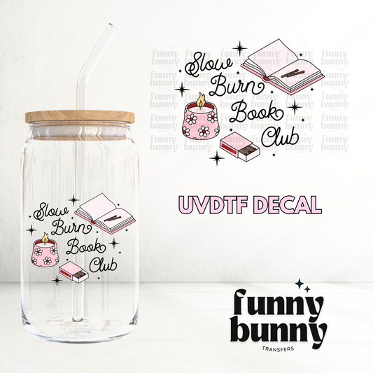 Floral Slow Burn Candle - UVDTF Decal