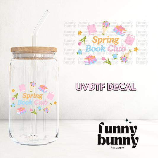 Floral Spring Book Club - UVDTF Decal