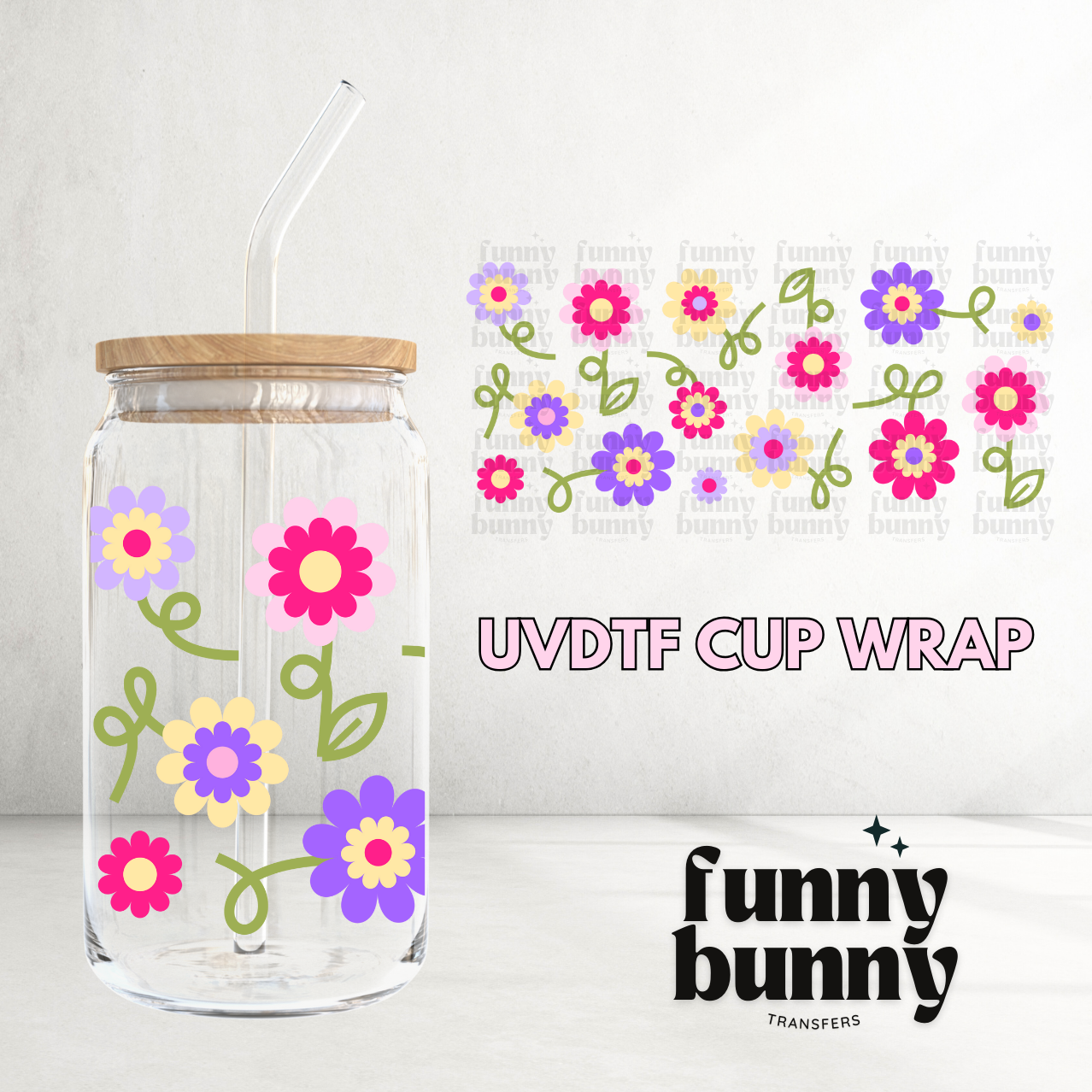 Flower Girl - 16oz UVDTF Cup Wrap