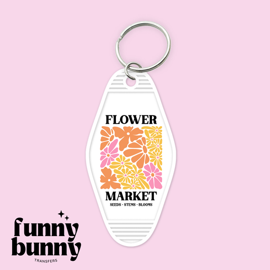 Flower Market - Motel Keychain