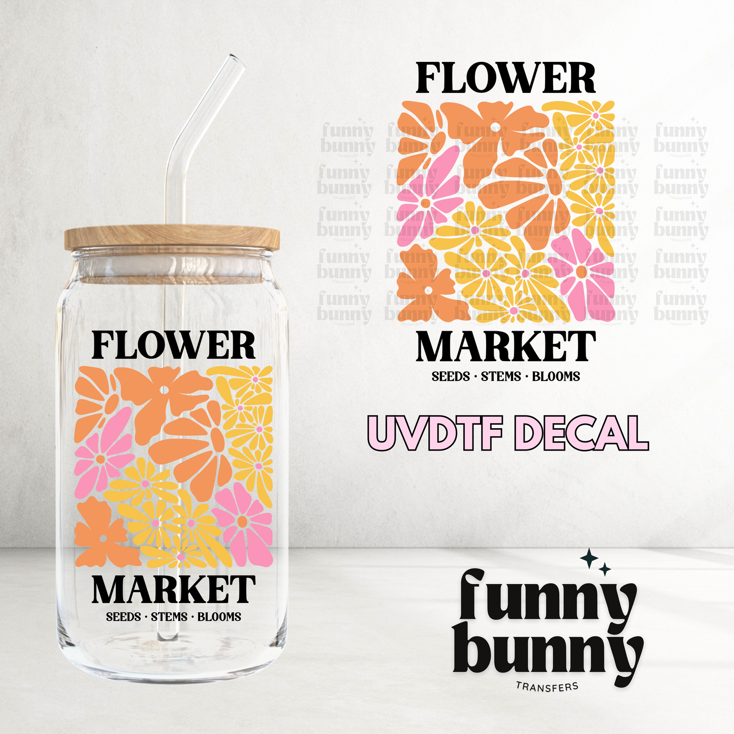 Flower Market - UVDTF Decal