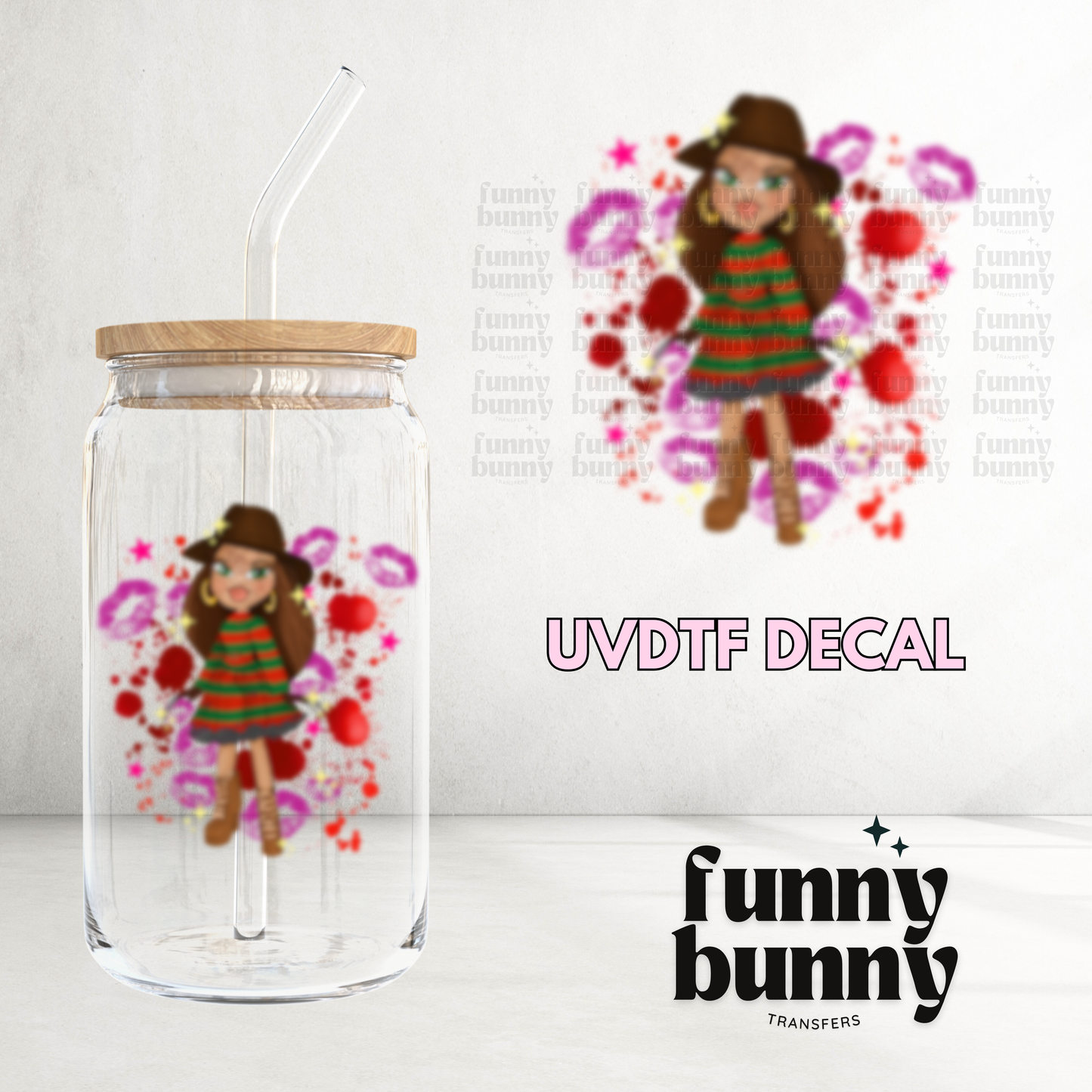 Freddy Bratty Doll - UVDTF Decal