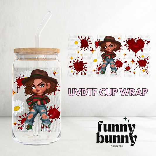 Freddy Krueger Cutie - 16oz UVDTF Cup Wrap