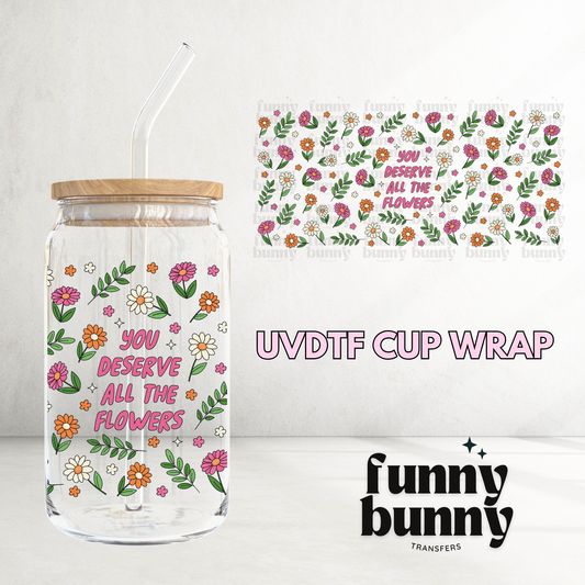 Fresh Flowers - 16oz UVDTF Cup Wrap