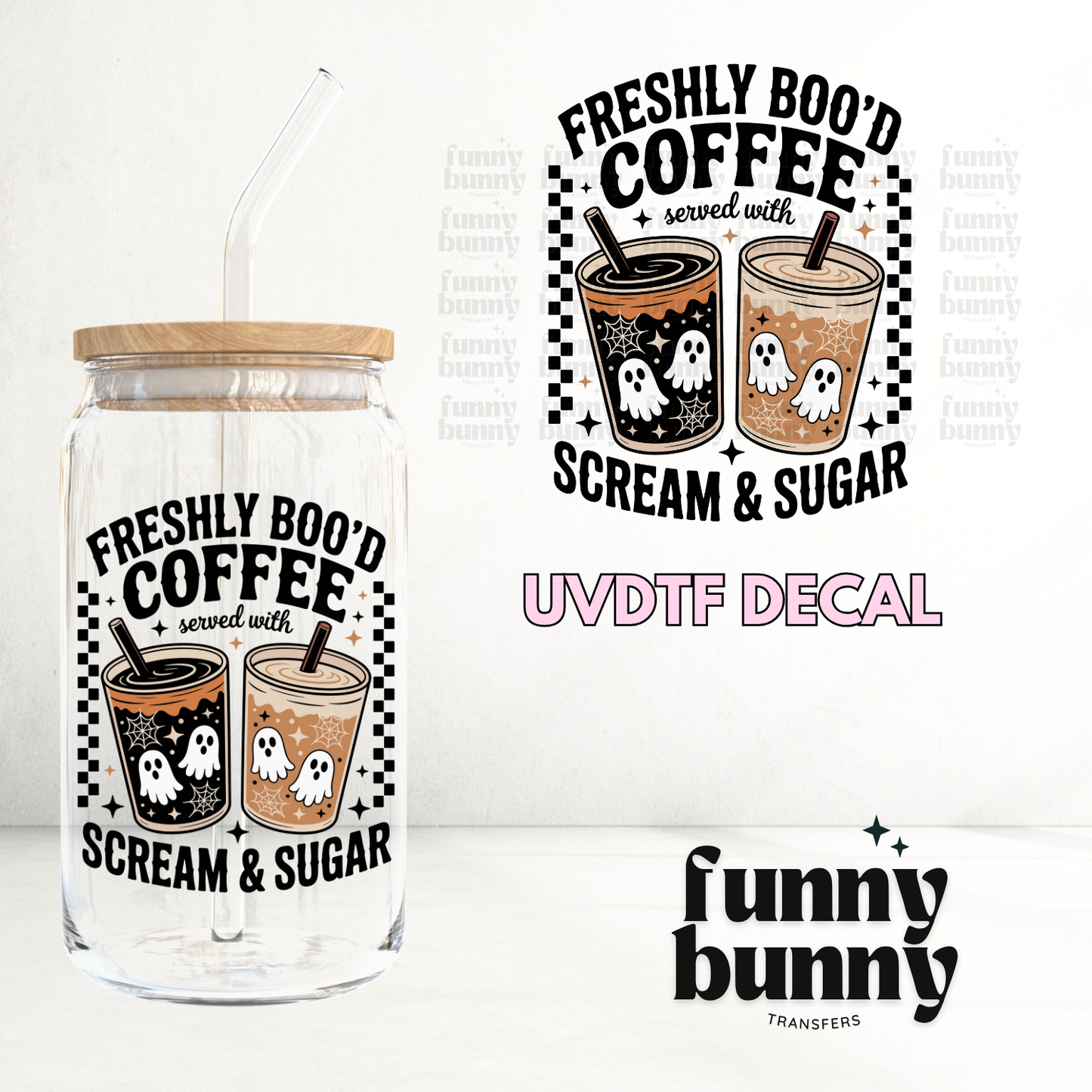 Freshly Boo'd Coffee - UVDTF Decal