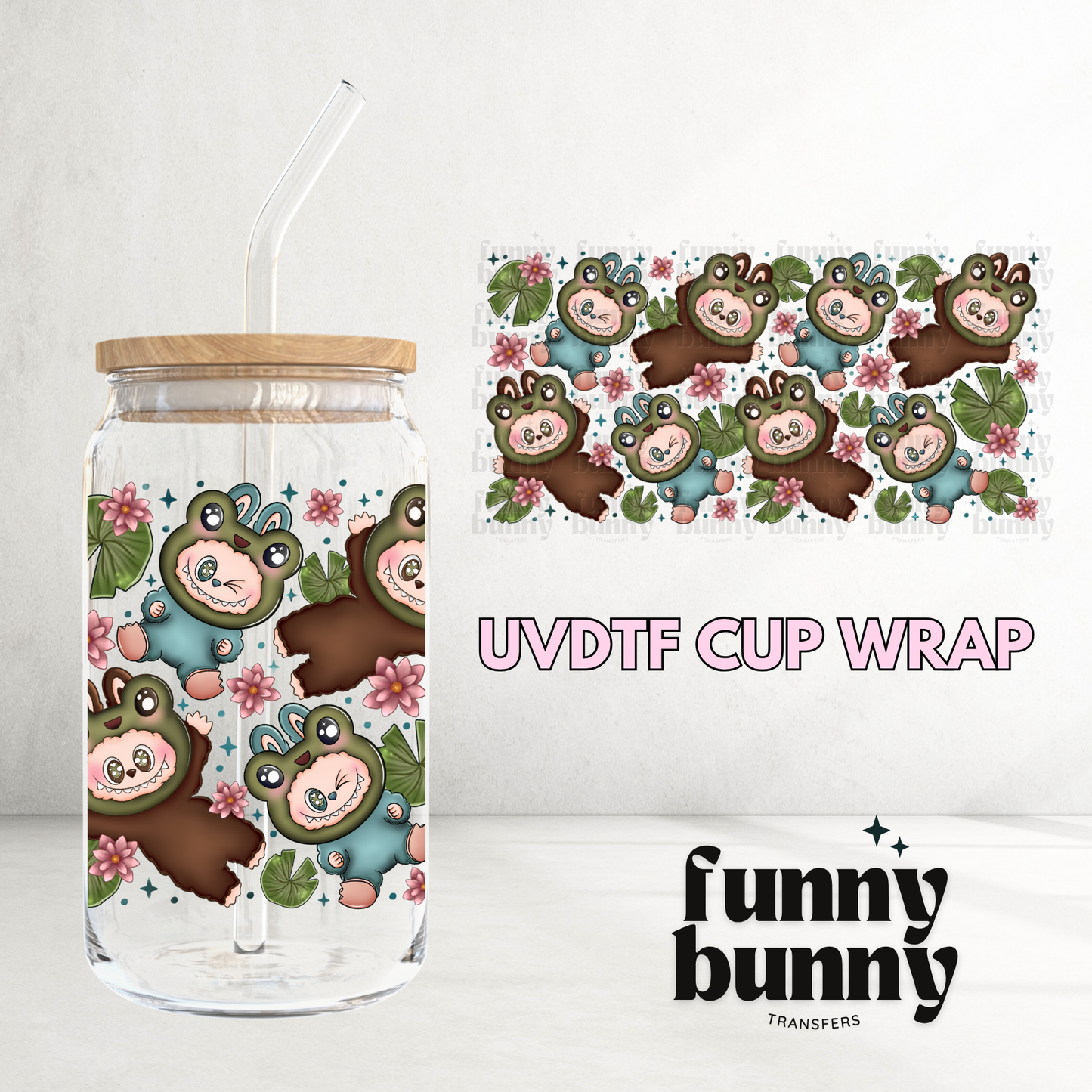 Froggie Labu - 16oz UVDTF Cup Wrap