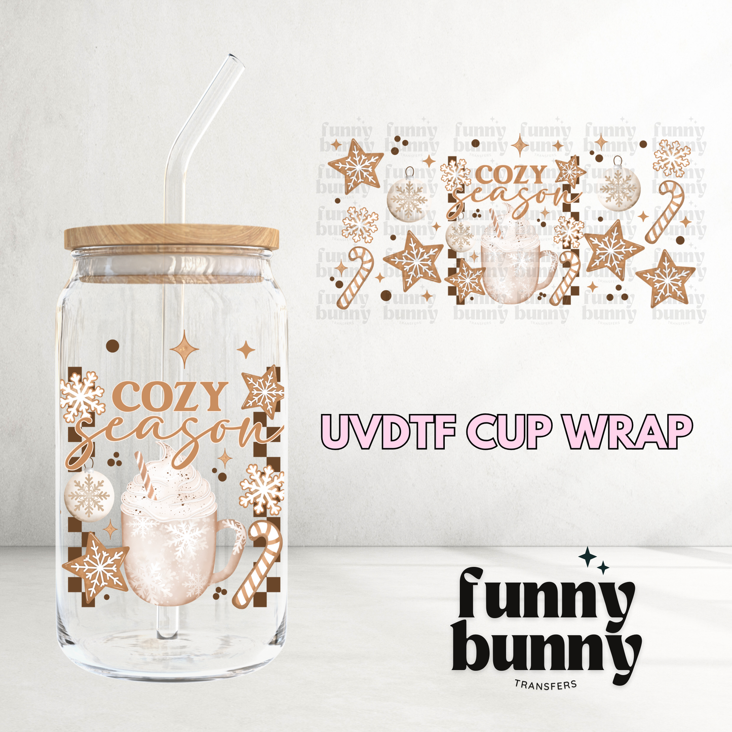 Frosty Season - 16oz UVDTF Cup Wrap