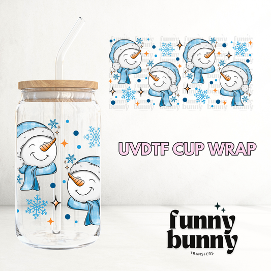 Frosty Snowman - 16oz UVDTF Cup Wrap