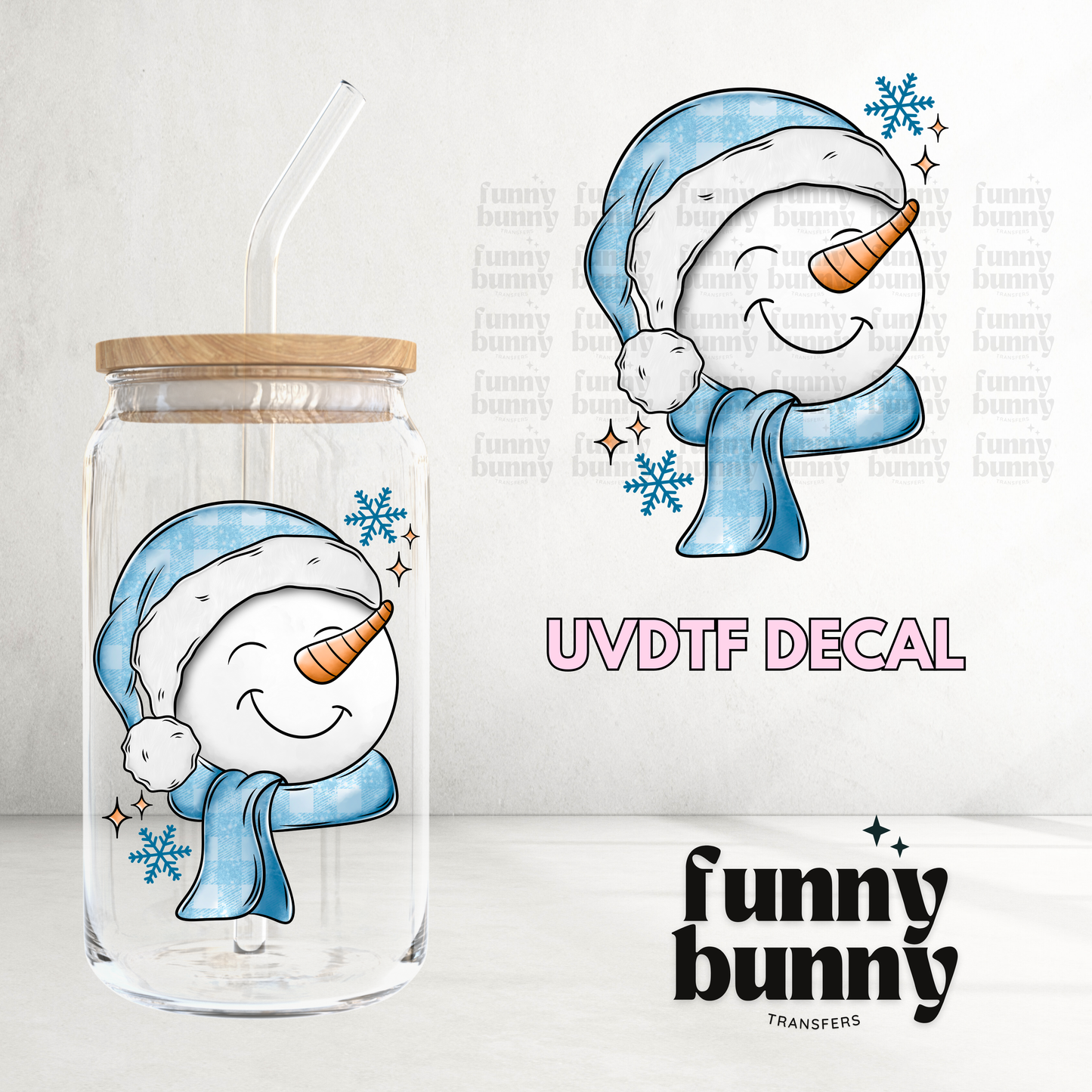 Frosty Snowman - UVDTF Decal