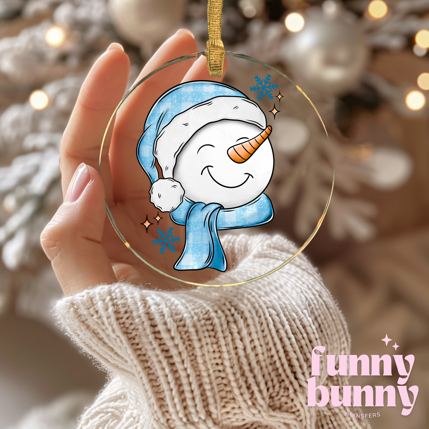 Frosty Snowman - UVDTF Ornament Decal