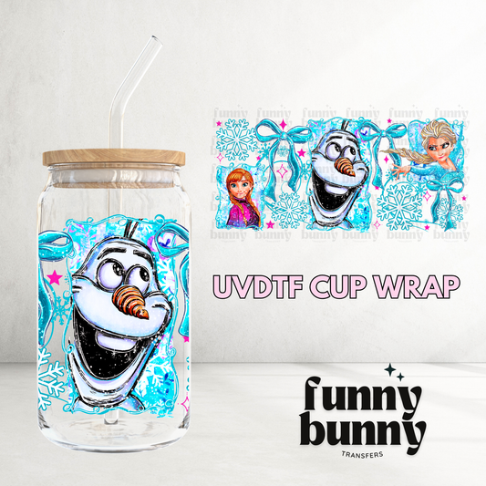 Frozen Winter - 16oz UVDTF Cup Wrap