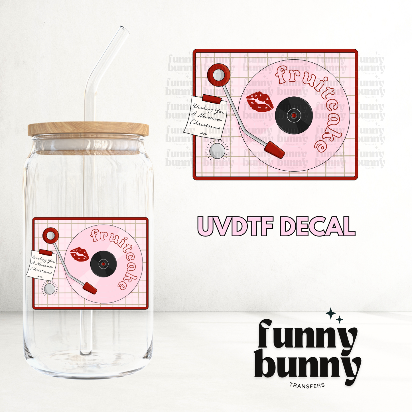 Fruitcake Xmas - UVDTF Decal