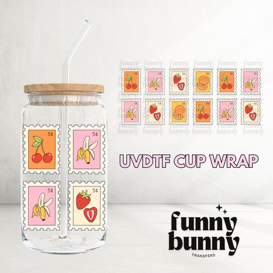 Fruity Stamps - 16oz UVDTF Cup Wrap