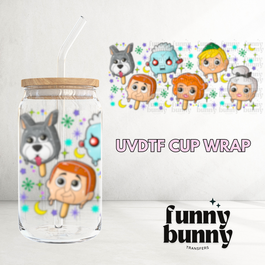 Future Family Popsicle - 16oz UVDTF Cup Wrap