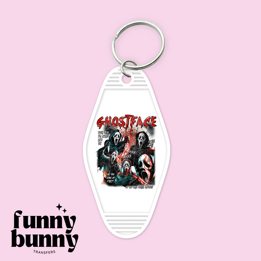 Ghost Ahhh - Motel Keychain