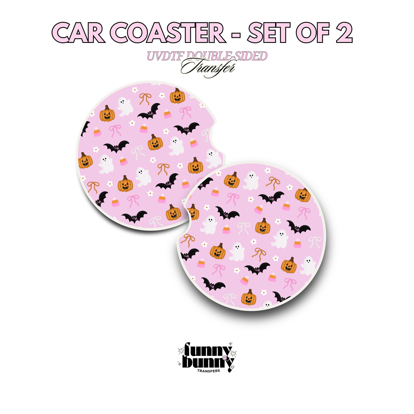 Ghost And Bats Cuties - UVDTF Coaster
