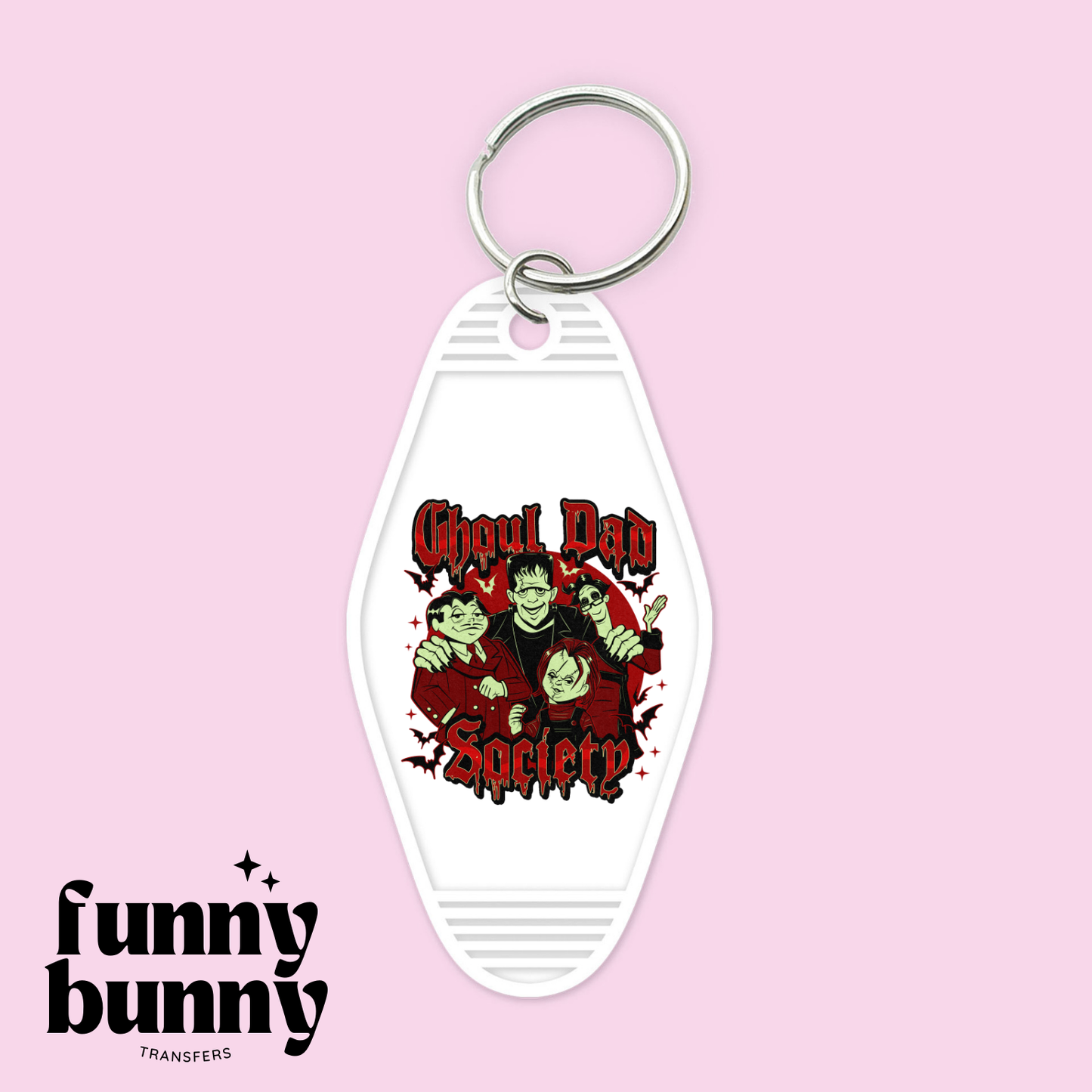 Ghoul Dad Society - Motel Keychain