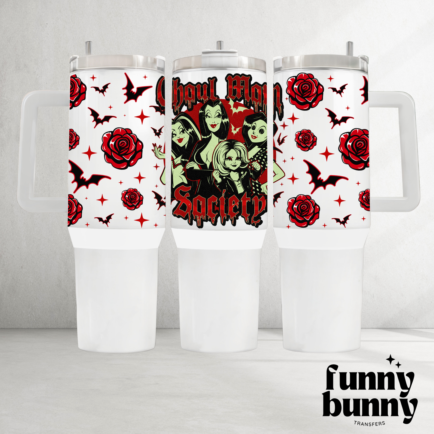 Ghoul Mom Society - 40oz UVDTF Tumbler Wrap