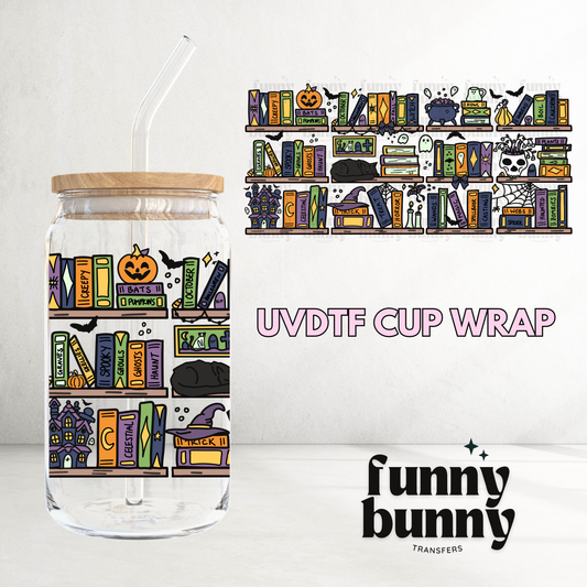 Ghouls Books - 16oz UVDTF Cup Wrap