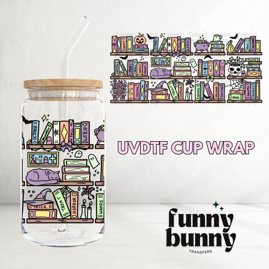 Ghouls Books Pastel - 16oz UVDTF Cup Wrap