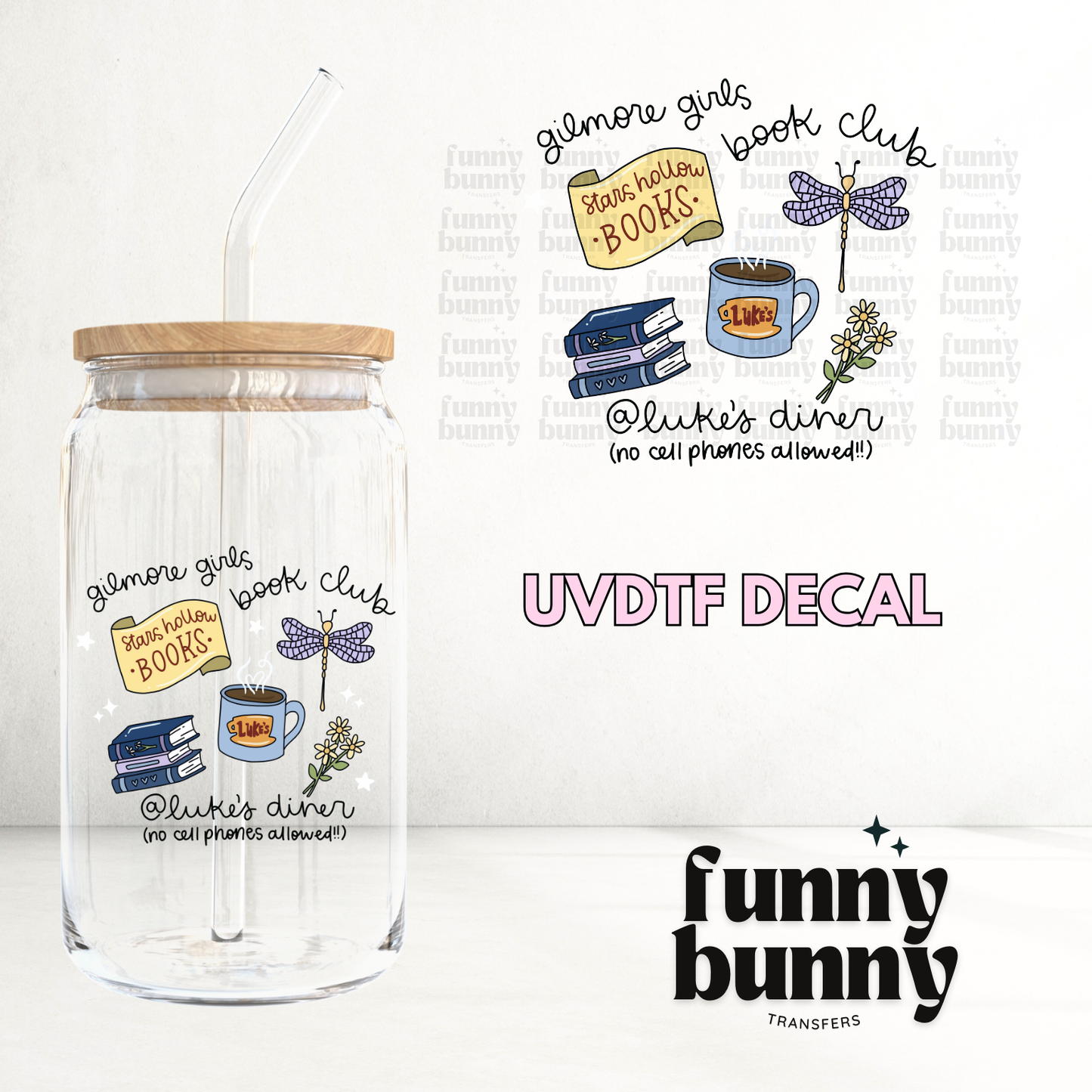 Gilmore Book Club - UVDTF Decal