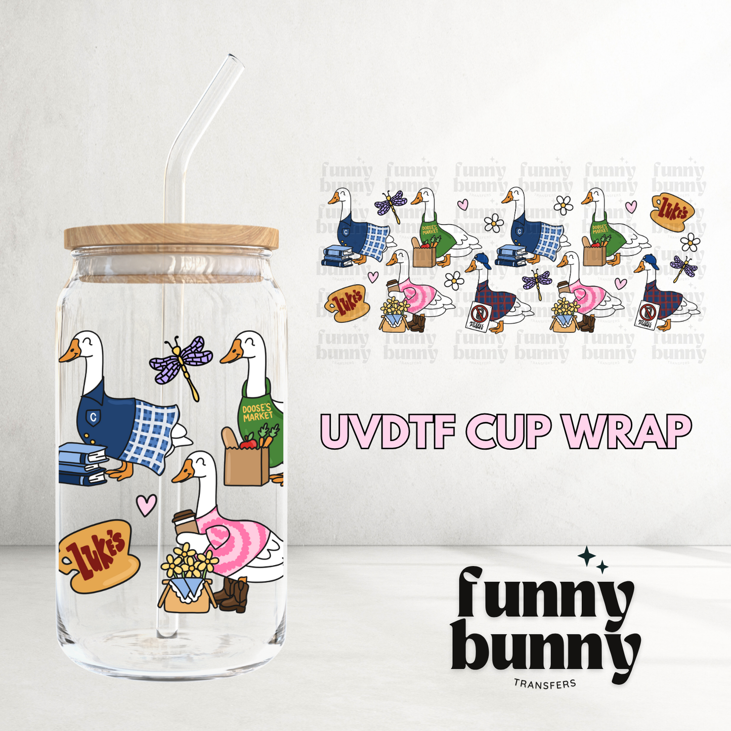Rewatch Goose - 16oz UVDTF Cup Wrap