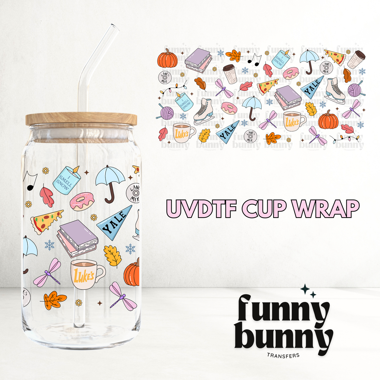 Gilmore Rewatch Season - 16oz UVDTF Cup Wrap