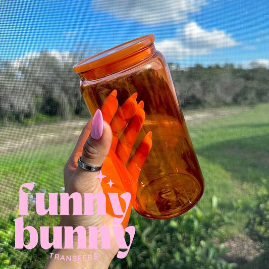 16oz Jelly Glass Can