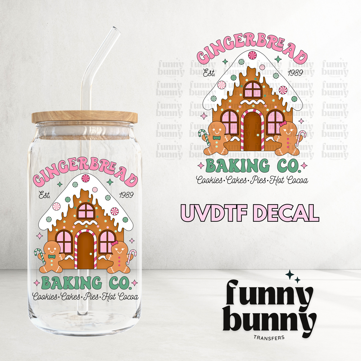 Gingerbread Baking Co. - UVDTF Decal