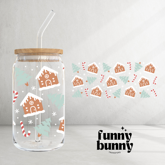 Ginger Bread & Candy - 16oz UVDTF Cup Wrap