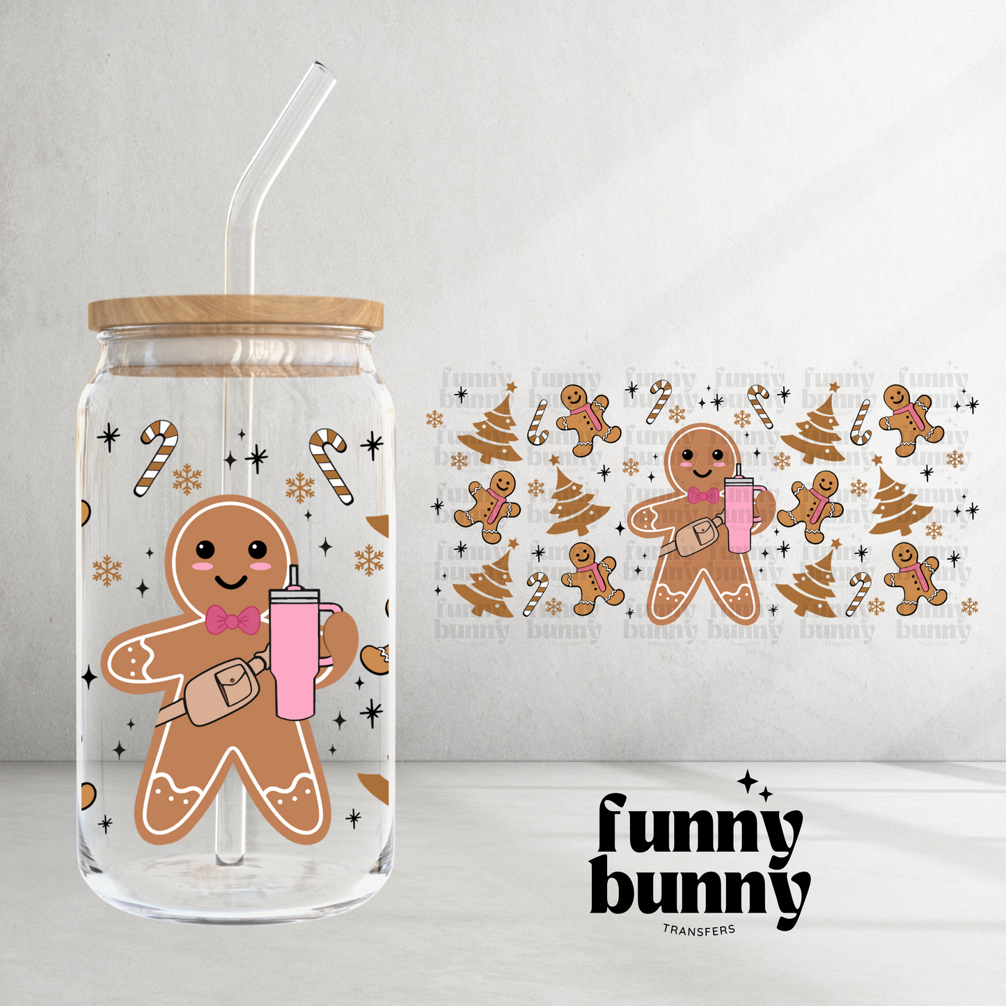 Sugar & Spice Ginger Cookie - 16oz UVDTF Cup Wrap