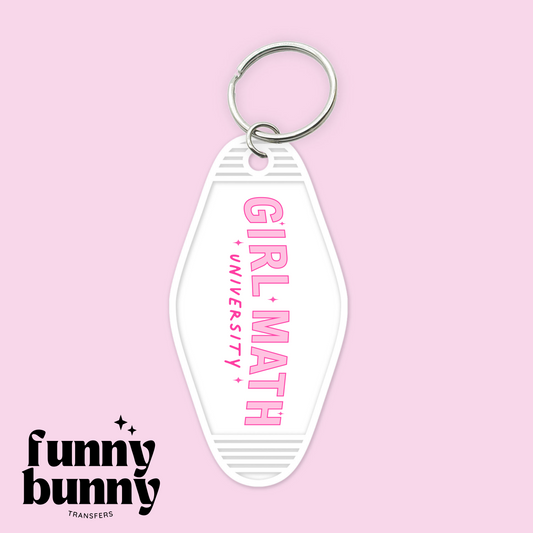 Girl Math Vibes - Motel Keychain