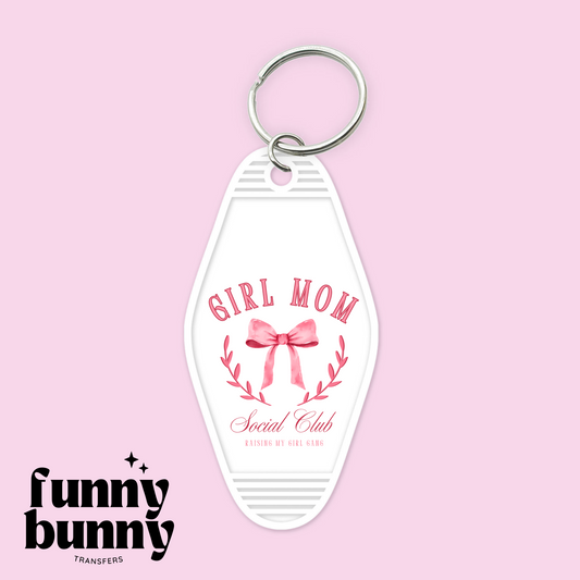 Girl Mom Bow - Motel Keychain