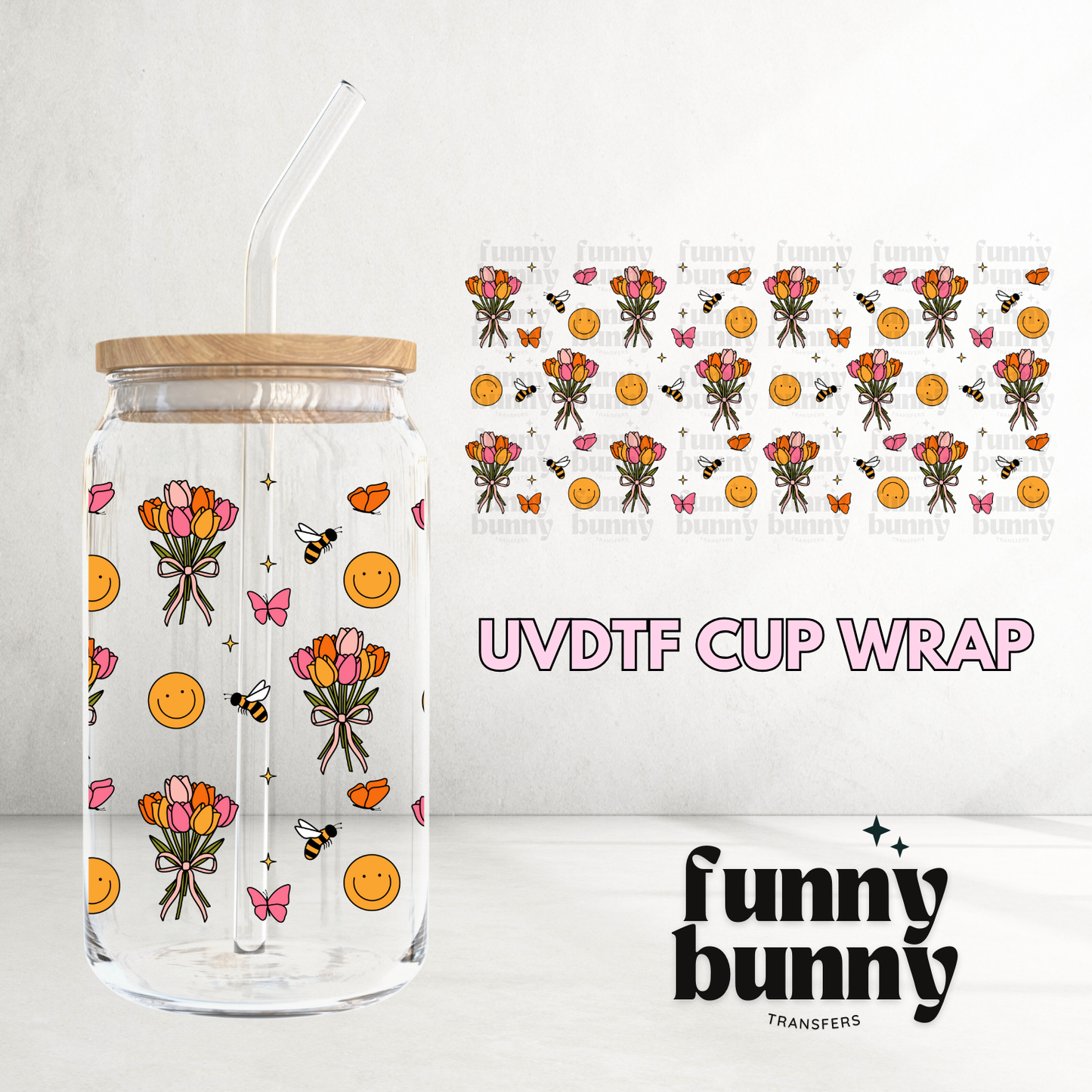 Girls Support Local Markets II - 16oz UVDTF Cup Wrap