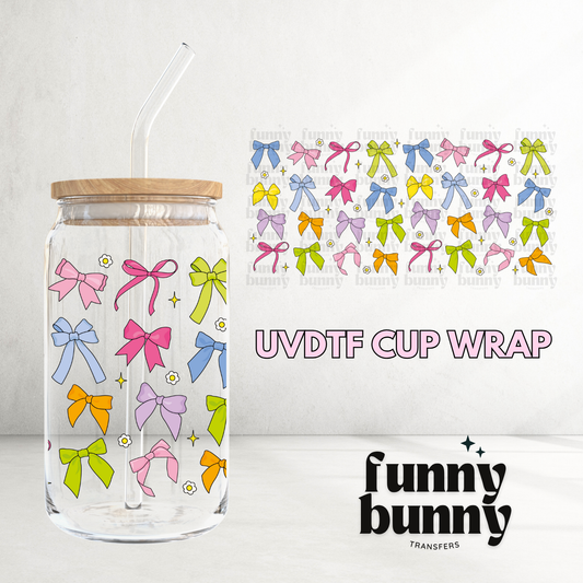 Girly Girl Bows - 16oz UVDTF Cup Wrap
