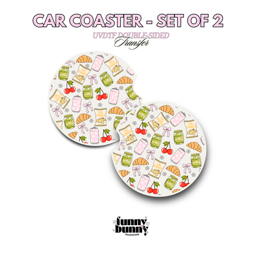 Girly Snacks - UVDTF Coaster