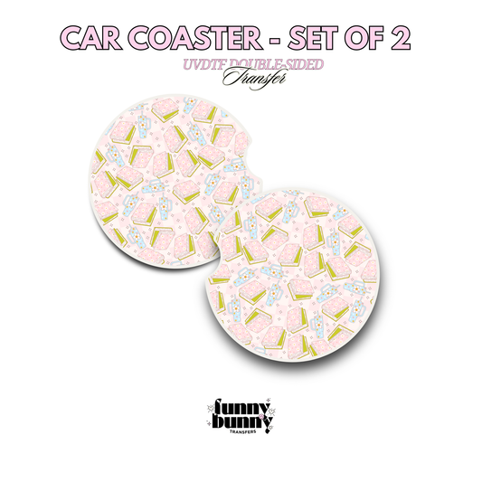 Girly Who Loves Books - UVDTF Coaster