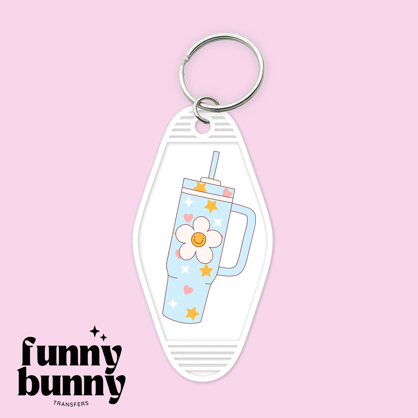 Girly Who Loves Tumblers - Motel Keychain