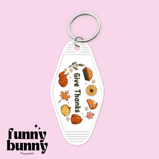 Give Thanks  - Motel Keychain