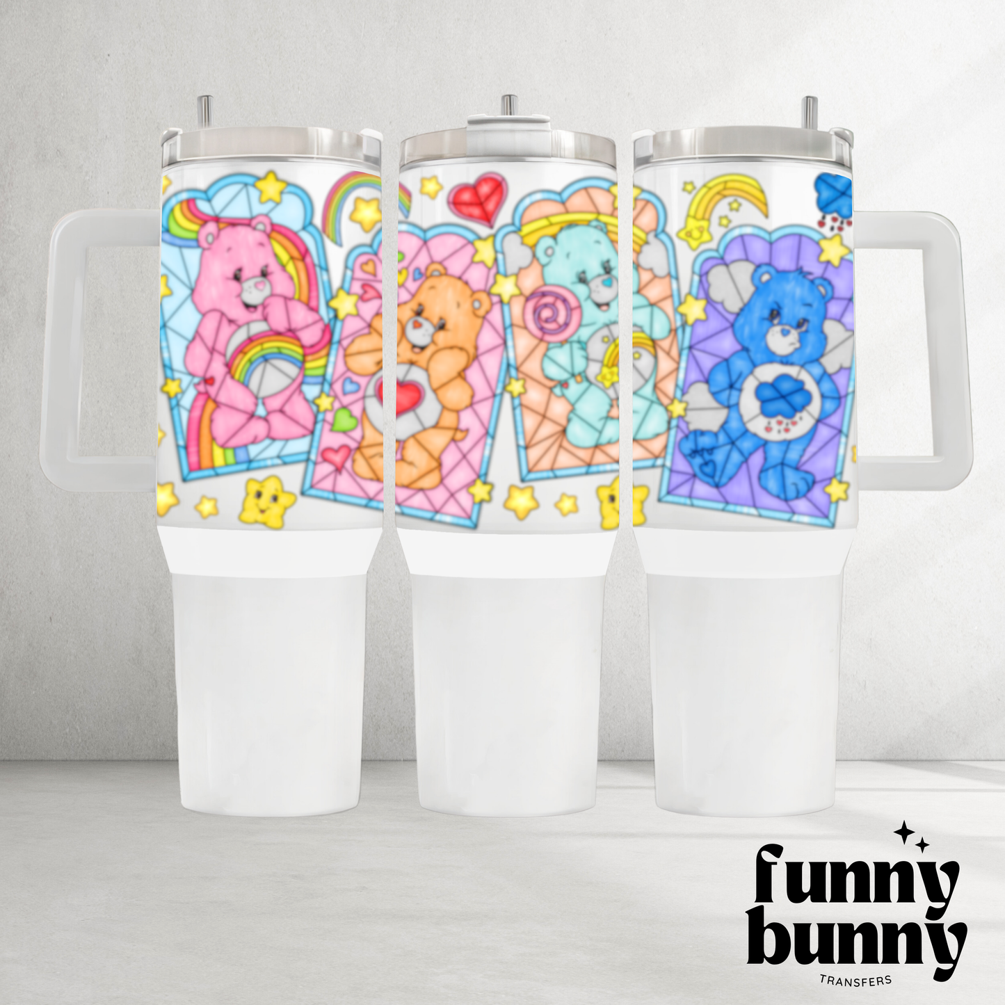 Glass Bears - 40oz UVDTF Tumbler Wrap