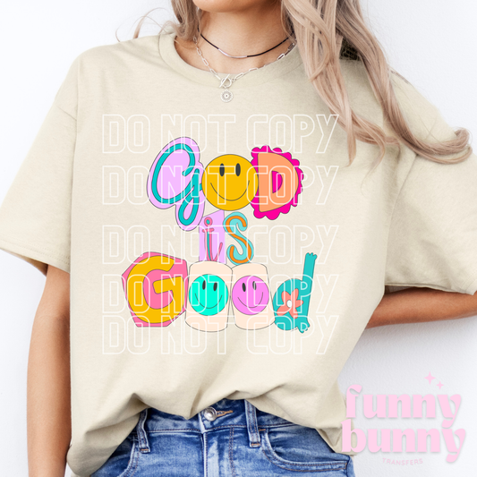 Retro God Is Good - DTF Transfer
