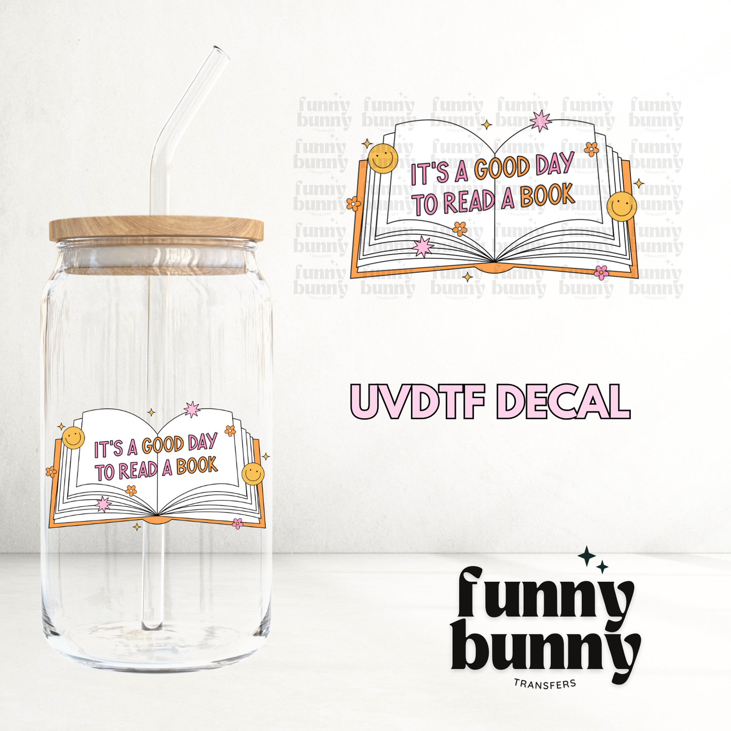 Good Day Book - UVDTF Decal