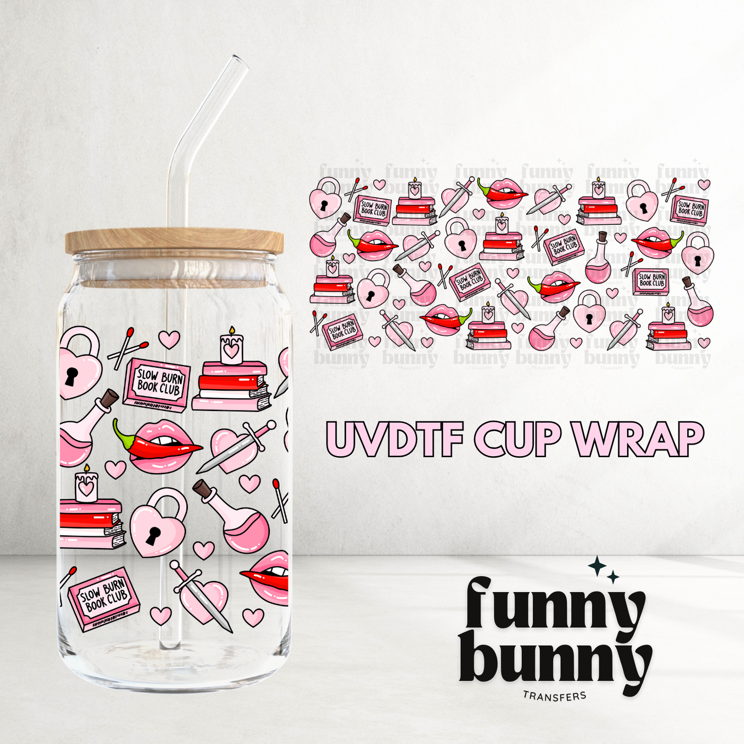 Good Girl Spicy Books - 16oz UVDTF Cup Wrap