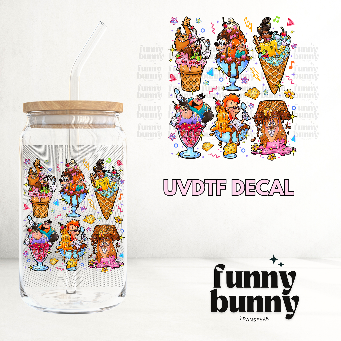 Goof Popsicles - UVDTF Decal