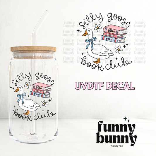 Goose Book Club - UVDTF Decal