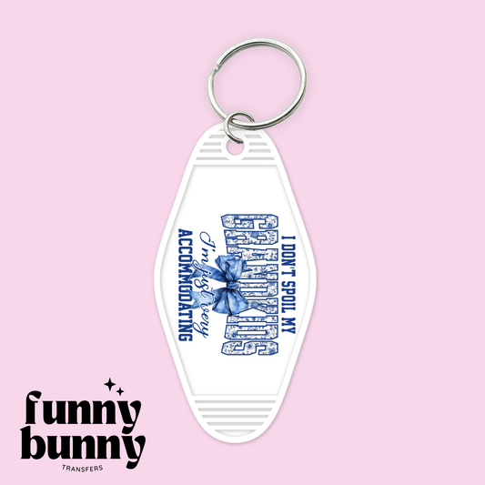 Grandkids Blue - Motel Keychain