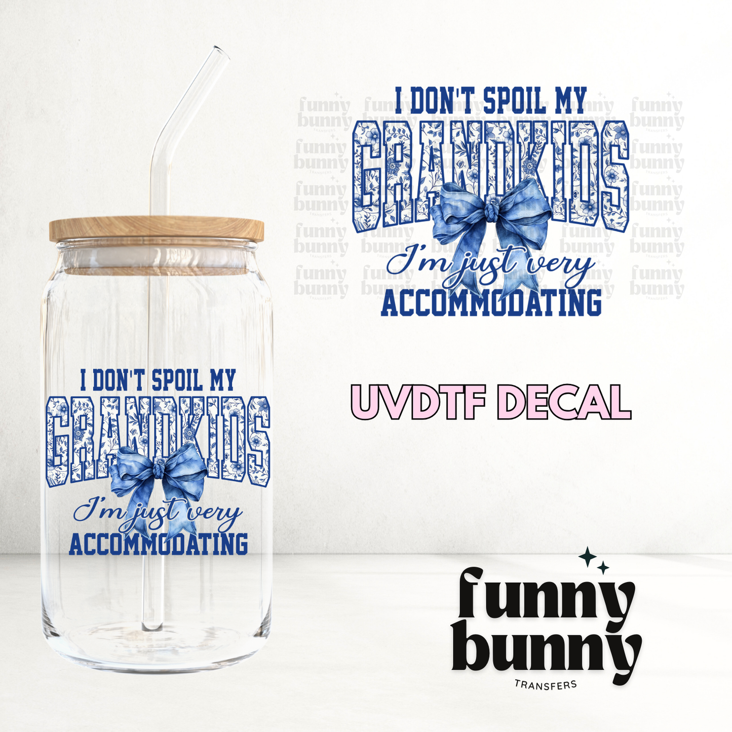 Grandkids Blue - UVDTF Decal