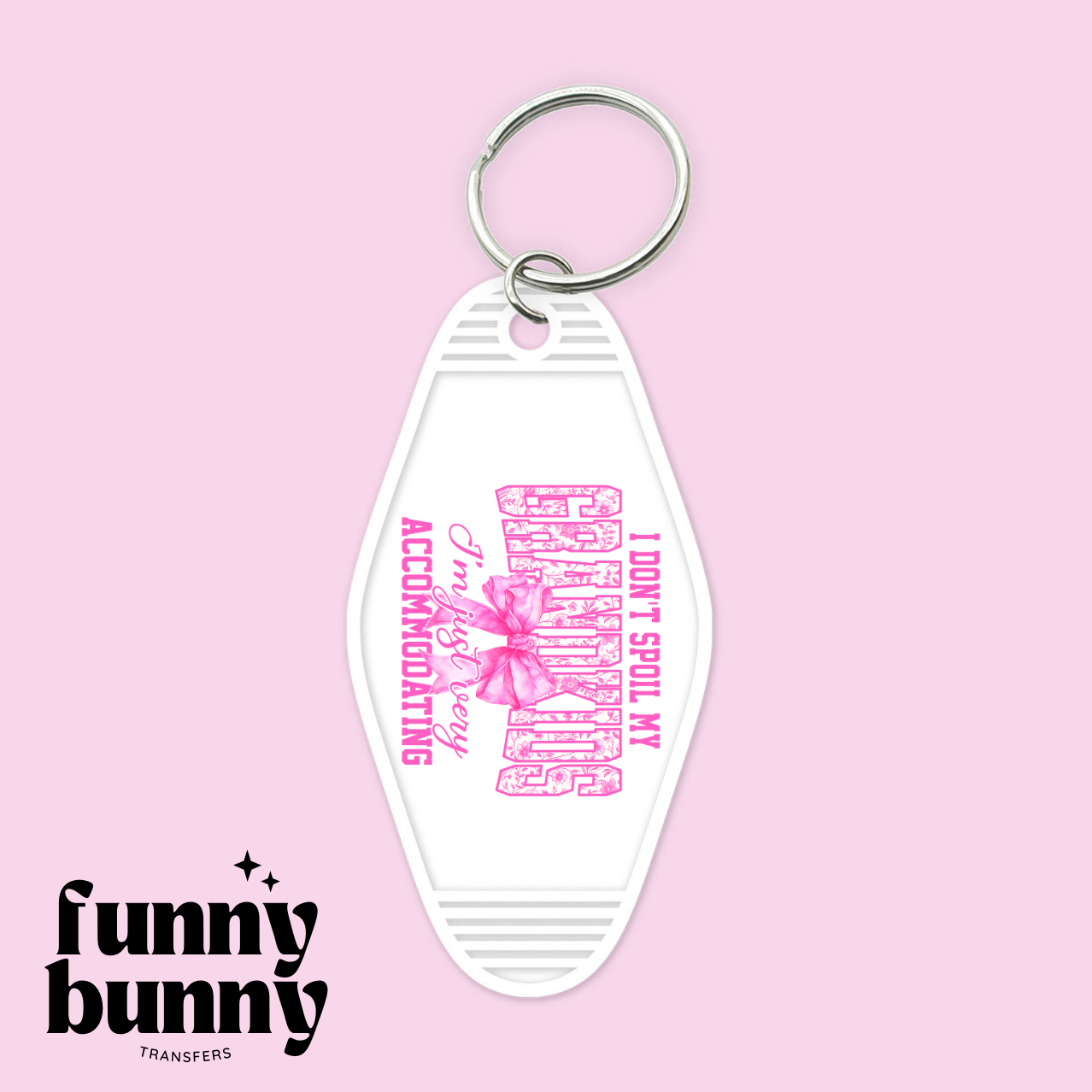 Grandkids Pink - Motel Keychain